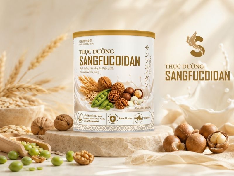 thực dưỡng sangfucoidan có đạm đậu hà lan