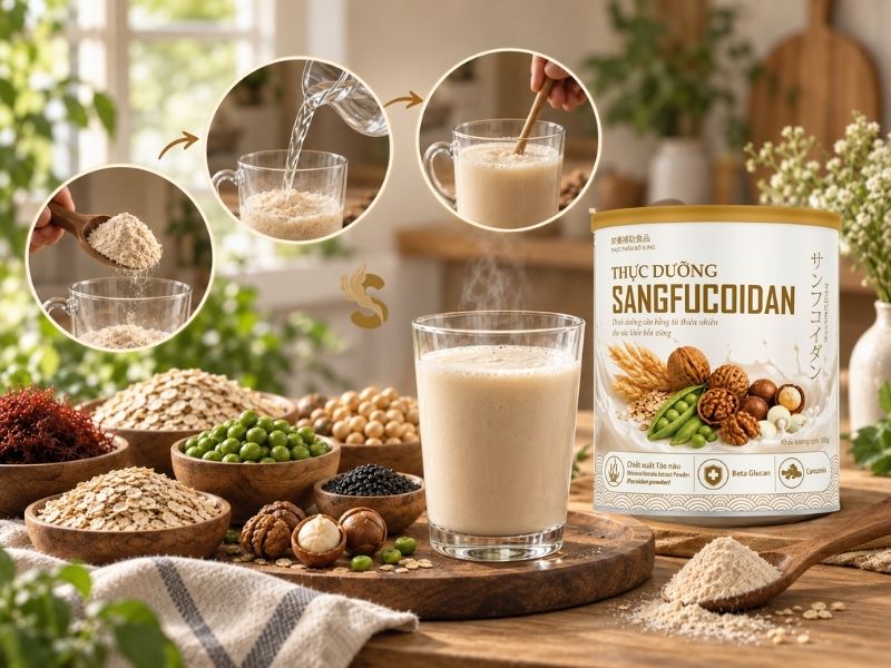 cách dùng thực dưỡng sangfucoidan