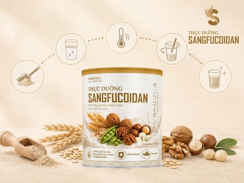 cách pha thực dưỡng sangfucoidan