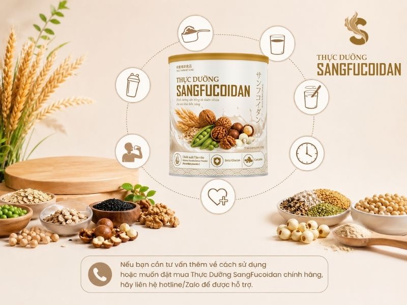 cách pha thực dưỡng sangfucoidan