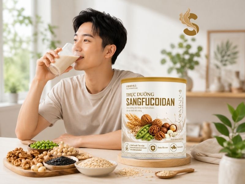 thực dưỡng sangfucoidan chèn vào bữa phụ