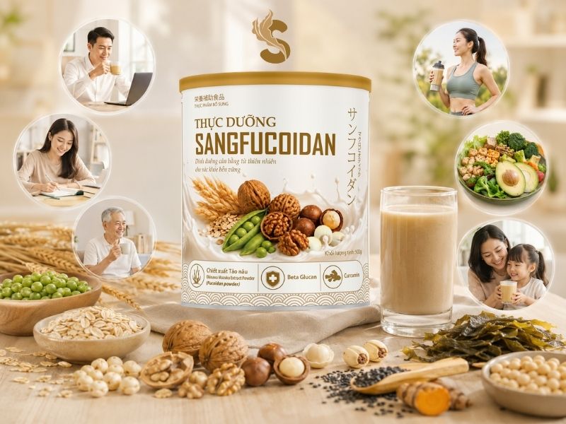 thực dưỡng sangfucoidan cho bữa phụ