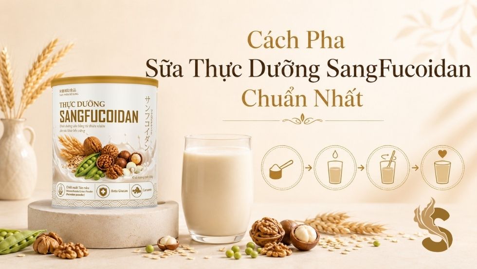 cách pha thực dưỡng sangfucoidan
