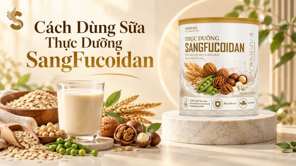 cách dùng sữa thực dưỡng sangfucoidan