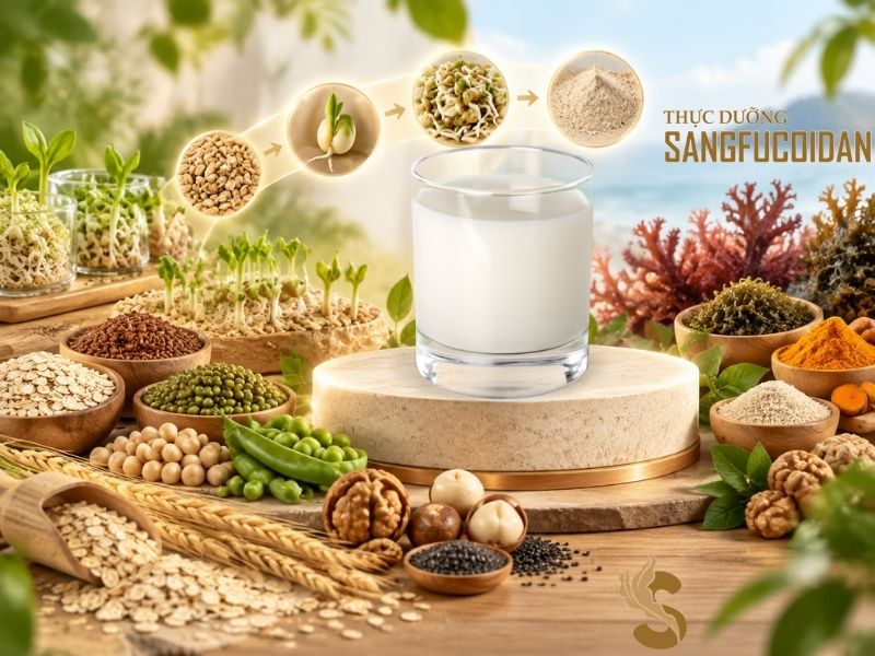 đậu nảy mầm của thực dưỡng sangfucoidan