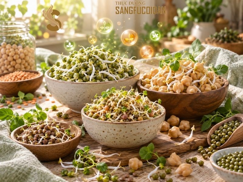 đậu nảy mầm