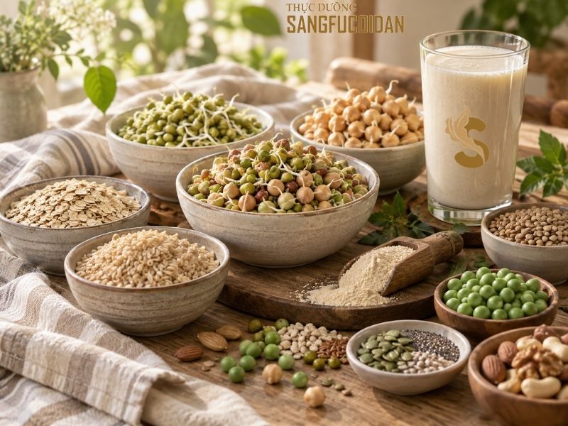 hạt nảy mầm trong thực dưỡng sangfucoidan