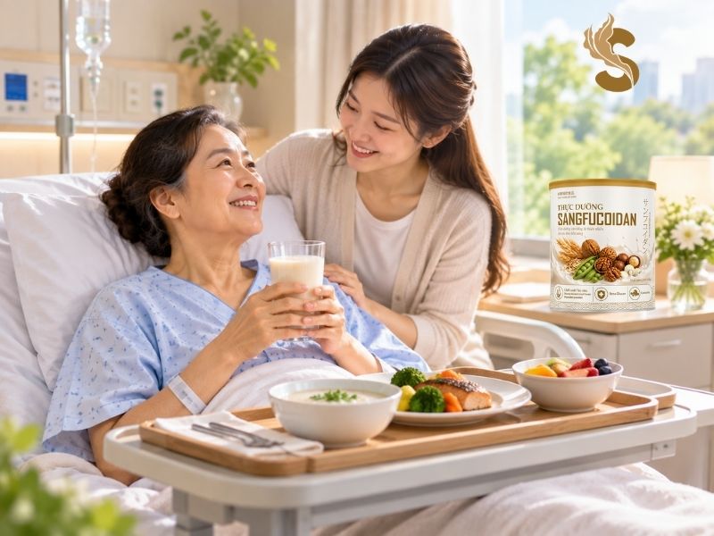 thực dưỡng sangfucoidan cho người vừa phẫu thuật