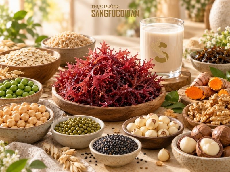 canxi tảo đỏ trong thực dưỡng sangfucoidan