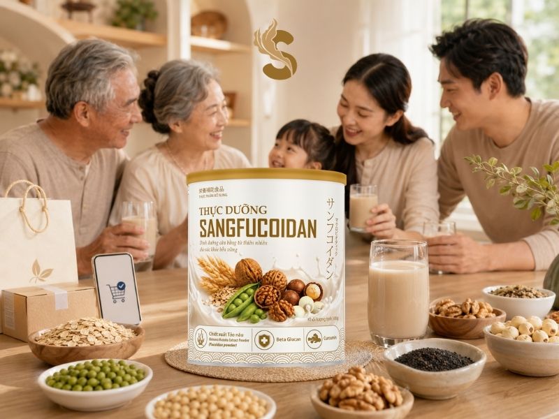 thực dưỡng sangfucoidan cho cả nhà