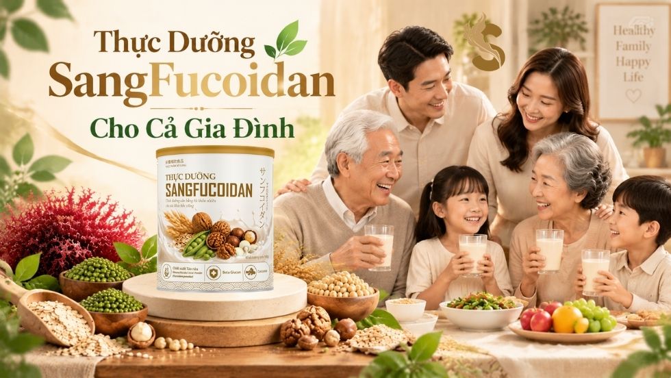 thực dưỡng sangfucoidan cho gia đình