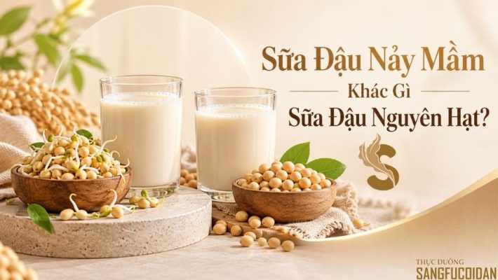 sữa đậu nảy mầm và nguyên hạt