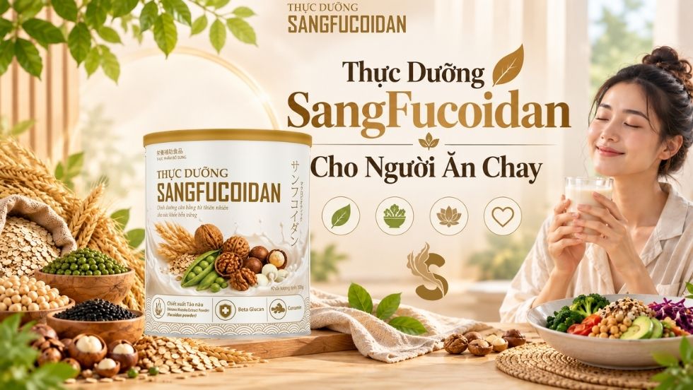 thực dưỡng sangfucoidan cho người ăn chay
