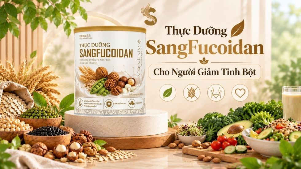 thực dưỡng sangfucoidan cho người giảm tinh bột