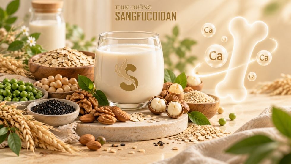 sữa hạt giàu canxi